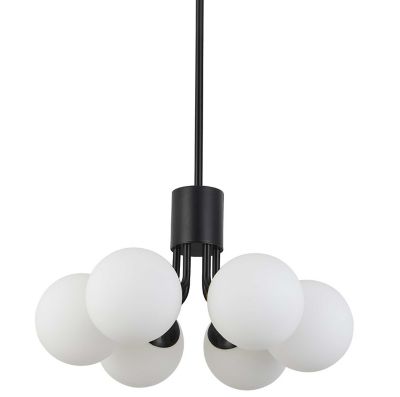 Dainolite Amanda Pendant Light - Color: White - Size: Medium - AMA-186P-MB