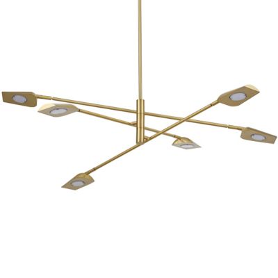 Dainolite Cari LED Chandelier - Color: Brass - CAR-4030LEDC-AGB