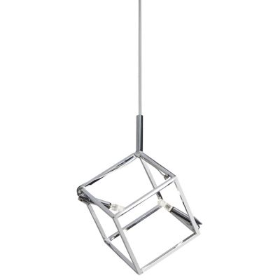 Dainolite Cubo Mini Pendant Light - Color: Silver - Size: 2 light - CBE-52P