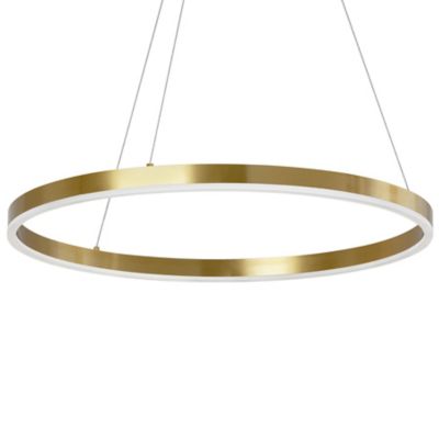 Dainolite Circulo LED Ring Chandelier in Brass, Size: Small