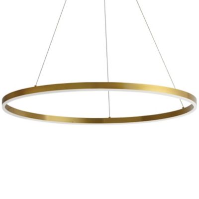 Dainolite Circulo LED Ring Chandelier - Color: Brass - Size: Medium - CIR-3