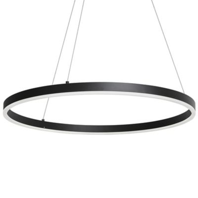 Dainolite Circulo LED Ring Chandelier - Color: Black - Size: Small - CIR-24