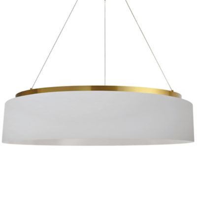 Dainolite Circulo LED Drum Chandelier - Color: White - Size: Small - CIR-26