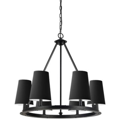 Dainolite Colby Chandelier - Color: Black - Size: Small - CLB-306C-MB-797