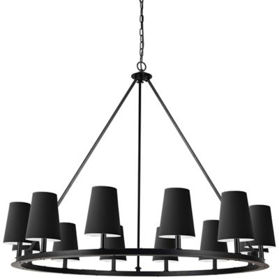 Dainolite Colby Chandelier - Color: Black - Size: Medium - CLB-5212C-MB-797