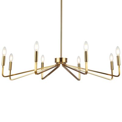 Dainolite Clayton Chandelier - Color: Brass - Size: Medium - CLN-388C-AGB