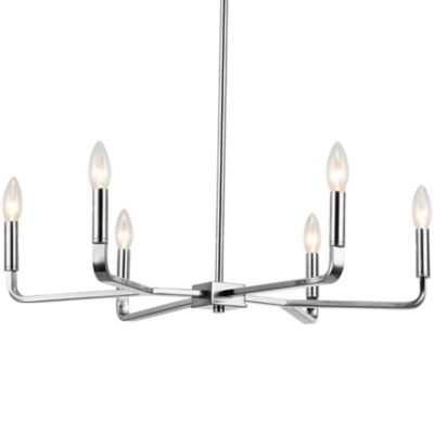 Dainolite Colette Chandelier - Color: Silver - Size: Small - CLT-246-PC