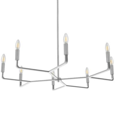 Dainolite Colette Chandelier - Color: Silver - Size: Medium - CLT-328-PC