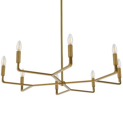 Dainolite Colette Chandelier - Color: Brass - Size: Medium - CLT-328-AGB