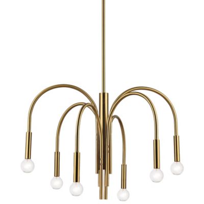 Dainolite Callway Chandelier - Color: Brass - Size: 6 light - CLY-246C-AGB