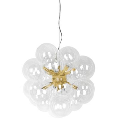 Dainolite Comet Chandelier - Color: Brass - Size: 6 light - CMT-206P-CLR-AG