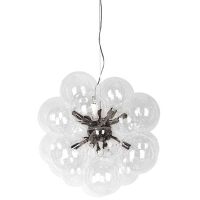 Dainolite Comet Chandelier - Color: Black - Size: 6 light - CMT-206P-CLR-MB