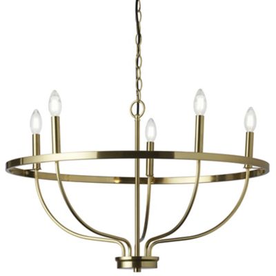 Dainolite Cesar Chandelier - Color: Brass - Size: 5 light - CSR-295C-AGB