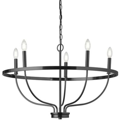 Dainolite Cesar Chandelier - Color: Black - Size: 5 light - CSR-295C-MB