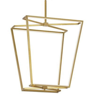 Dainolite Curant LED Chandelier - Color: Brass - Size: Medium - CUR-2260C-A