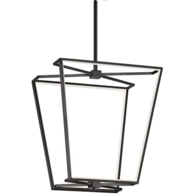 Dainolite Curant LED Chandelier - Color: Black - Size: Small - CUR-1848C-MB