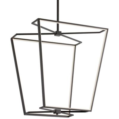 Dainolite Curant LED Chandelier - Color: Black - Size: Medium - CUR-2260C-M