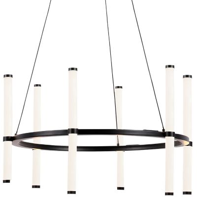 Dainolite Corvette LED Chandelier - Color: Black - Size: Small - CVT-2436C-