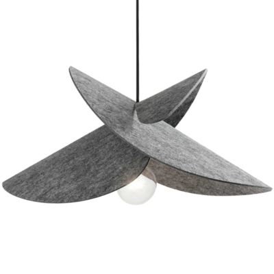 Dainolite Pétale Pendant Light - Color: Grey - Size: 1 light - PTE-201P-MB