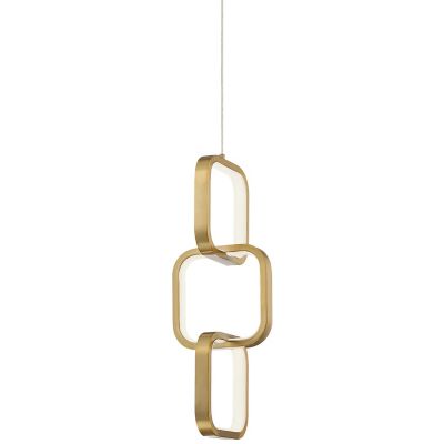 Dainolite Patsy LED Mini Pendant Light - Color: Brass - PTY-1522LEDP-AGB