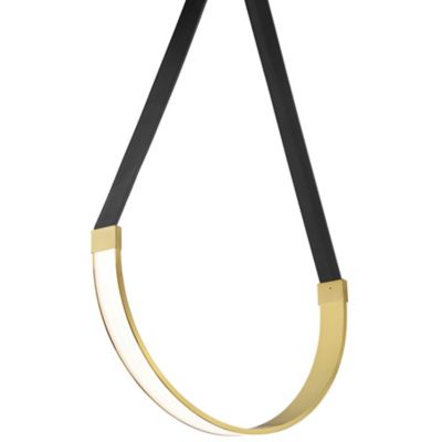 Dainolite Regan LED Pendant Light - Color: Brass - Size: Small - REG-241LED