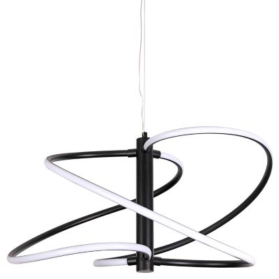 Dainolite Romy LED Pendant Light - Color: Black - ROM-2433LEDP-MB