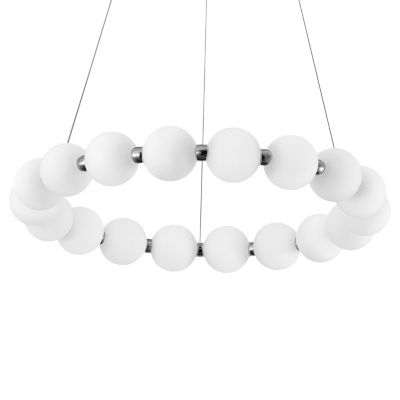 Dainolite Shelby LED Ring Chandelier - Color: White - SHE-2432LEDC-PC