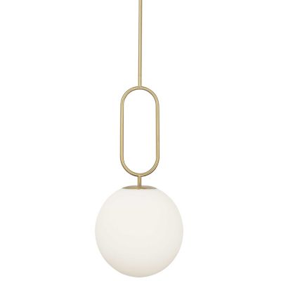 Dainolite Simone Pendant Light - Color: White - Size: 1 light - SIM-121P-AG