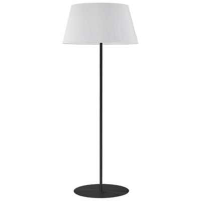 Dainolite Gretchen Round Base Floor Lamp in Black