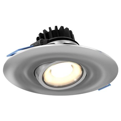 DALS Lighting Gimbal LED Recessed Light - Color: Silver - Size: 4  - LED