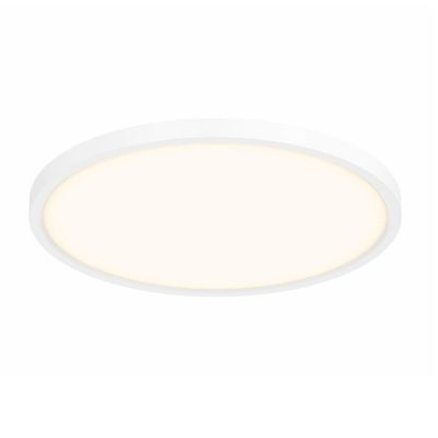 DALS Lighting Slim LED Flushmount Light - Color: White - Size: 9  - 7209