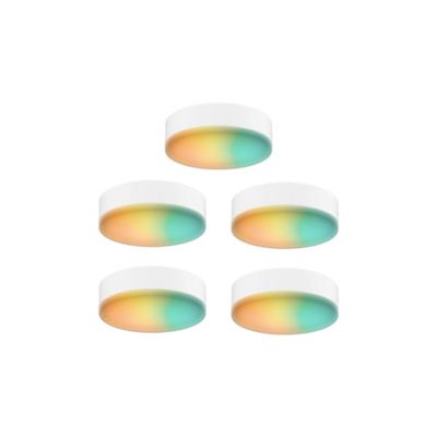 DALS Lighting Smart RGB LED Puck Kit - Color: White - Size: 5 light - SM-UP