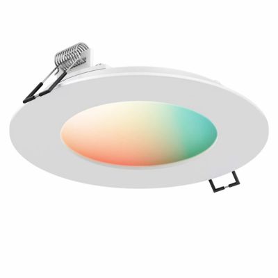 DALS Lighting Smart RGB LED Recessed Panel Light - Color: White - Size: 7 