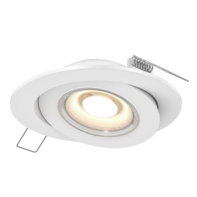 DALS Lighting Pivot Flat Recessed LED Gimbal Light - Color: Matte - Size: 