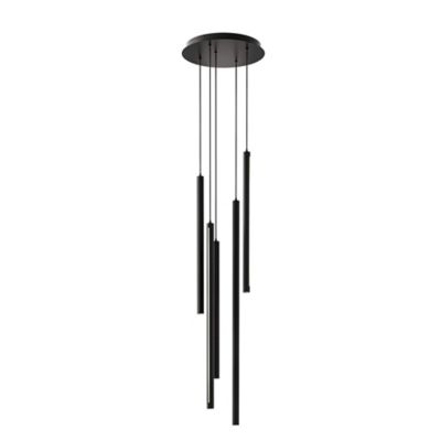 DALS Lighting LED Cluster Multi-Light Pendant Light - Color: Black - PDLED1