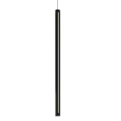 DALS Lighting Cylindrical LED Pendant Light - Color: Black - Size: 48 - 