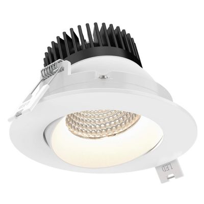 DALS Lighting Revolve Regressed Gimbal LED Recessed Light - Color: White -