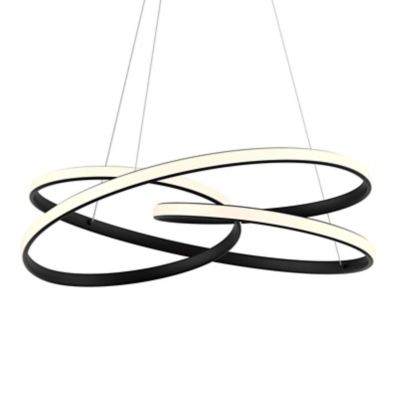 DALS Lighting Twist LED Pendant Light - Color: Black - TWPS-3K-BK