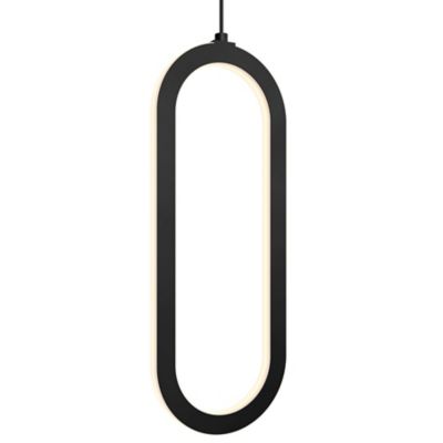 DALS Lighting Atom Vertical LED Pendant Light - Color: Black - Size: 1 ligh