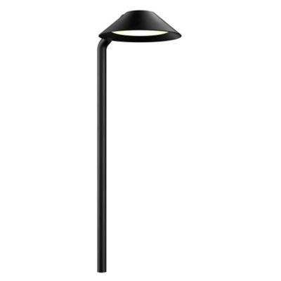 DALS Lighting Gaia Smart Conical Outdoor LED Path Light - Color: Black - Si