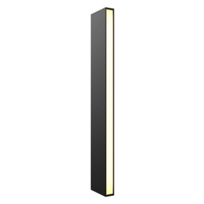 DALS Lighting Column Outdoor LED Bollard Light - Color: Black - Size: Large