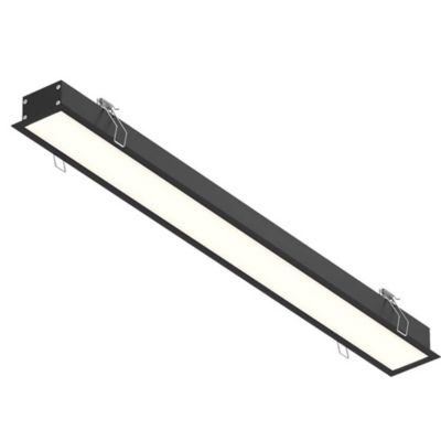 DALS Lighting Boulevard Linear Recessed LED Light - Color: Black - Size: 2