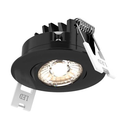 DALS Lighting Scope 2 Inch Round Recessed LED Gimbal Light 5CCT - Color: Bl