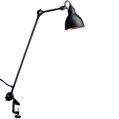 DCW Editions Lampe Gras N°201 Clamp Table Lamp - Color: Black - Size: 1 li