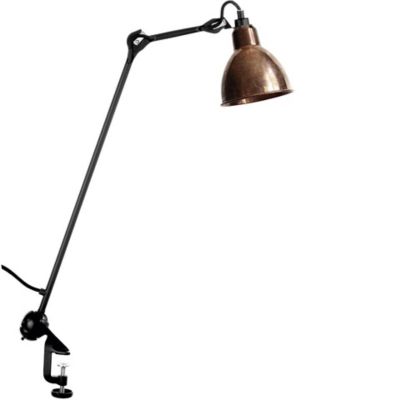 DCW Editions Lampe Gras N°201 Clamp Table Lamp - Color: Copper - Size: 1 l