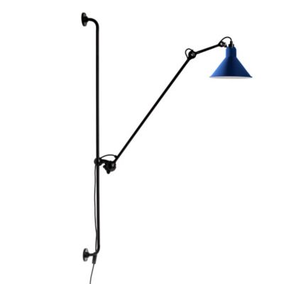 DCW Editions Lampe Gras 214 Wall Sconce - Color: Blue - Size: 1 light - 214