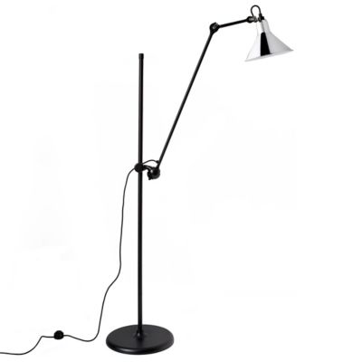 DCW Editions Lampe Gras N°215 Floor Lamp - Color: Silver - Size: 1 light -