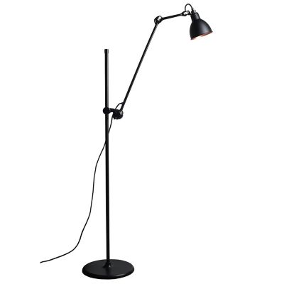 DCW Editions Lampe Gras N°215 Floor Lamp - Color: Black - Size: 1 light - 