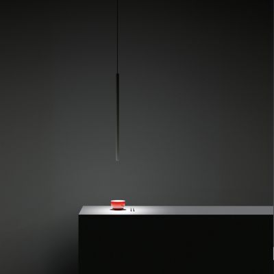Davide Groppi Miss 1 LED Mini Pendant Light - Color: Black - Size: 1 light 