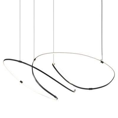 10 HEURES 10 Zigouzi LED Chandelier - Color: Black - Size: Small - ZIGOUZI 